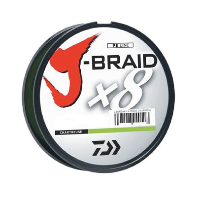 LINEA TRENZADA DAIWA J - BRAID X8 CHARTREUSE - 9235