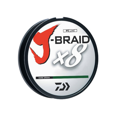 LINEA TRENZADA DAIWA J - BRAID X8 DARK GREEN - 15211