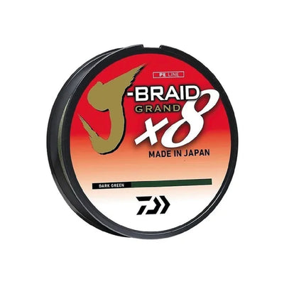 LINEA TRENZADA DAIWA J - BRAID x8 GRAND DARK GREEN - 15280